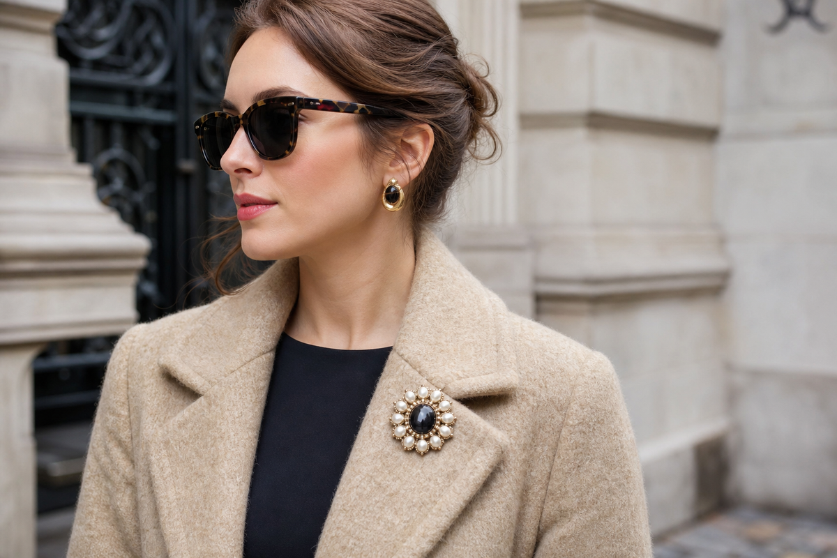 Statement Brooches: How to Style Vintage-Inspired Pins