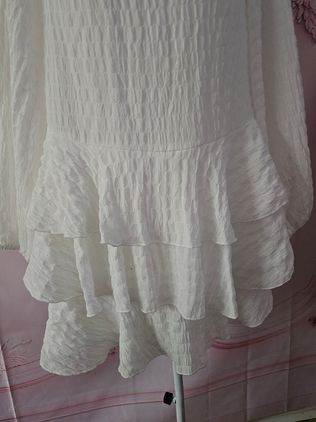 Ladies misguided white ra ra dress