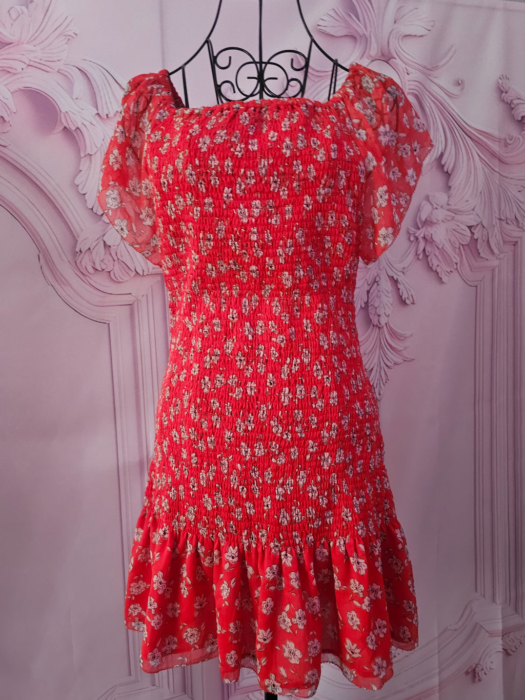 Ladies red pepe jeans dress