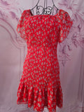 Ladies red pepe jeans dress