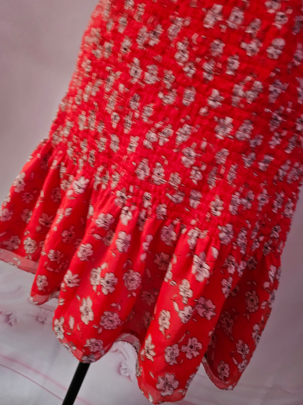 Ladies red pepe jeans dress