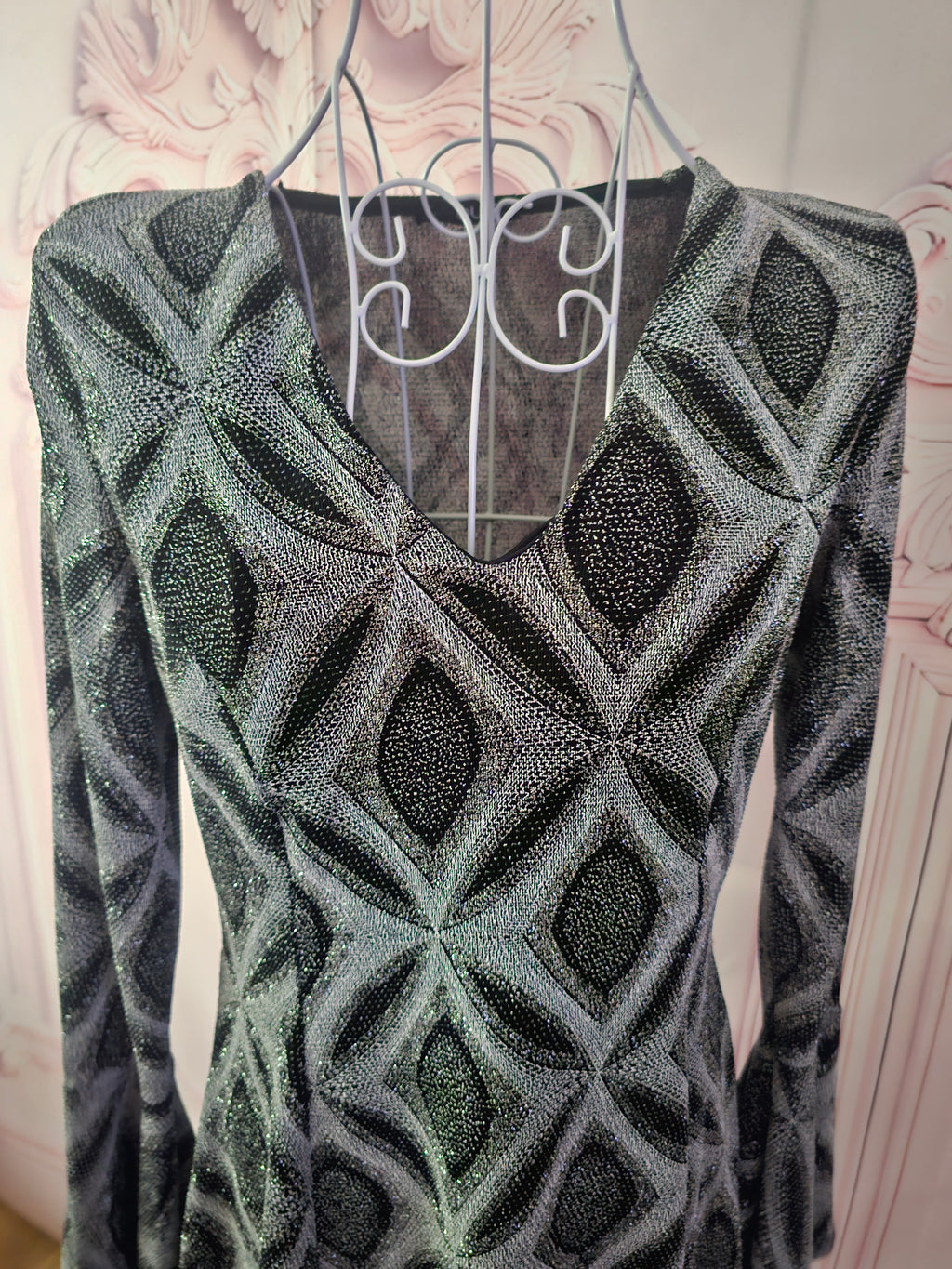 Ladies Quiz Glitzy Evening long sleeve top