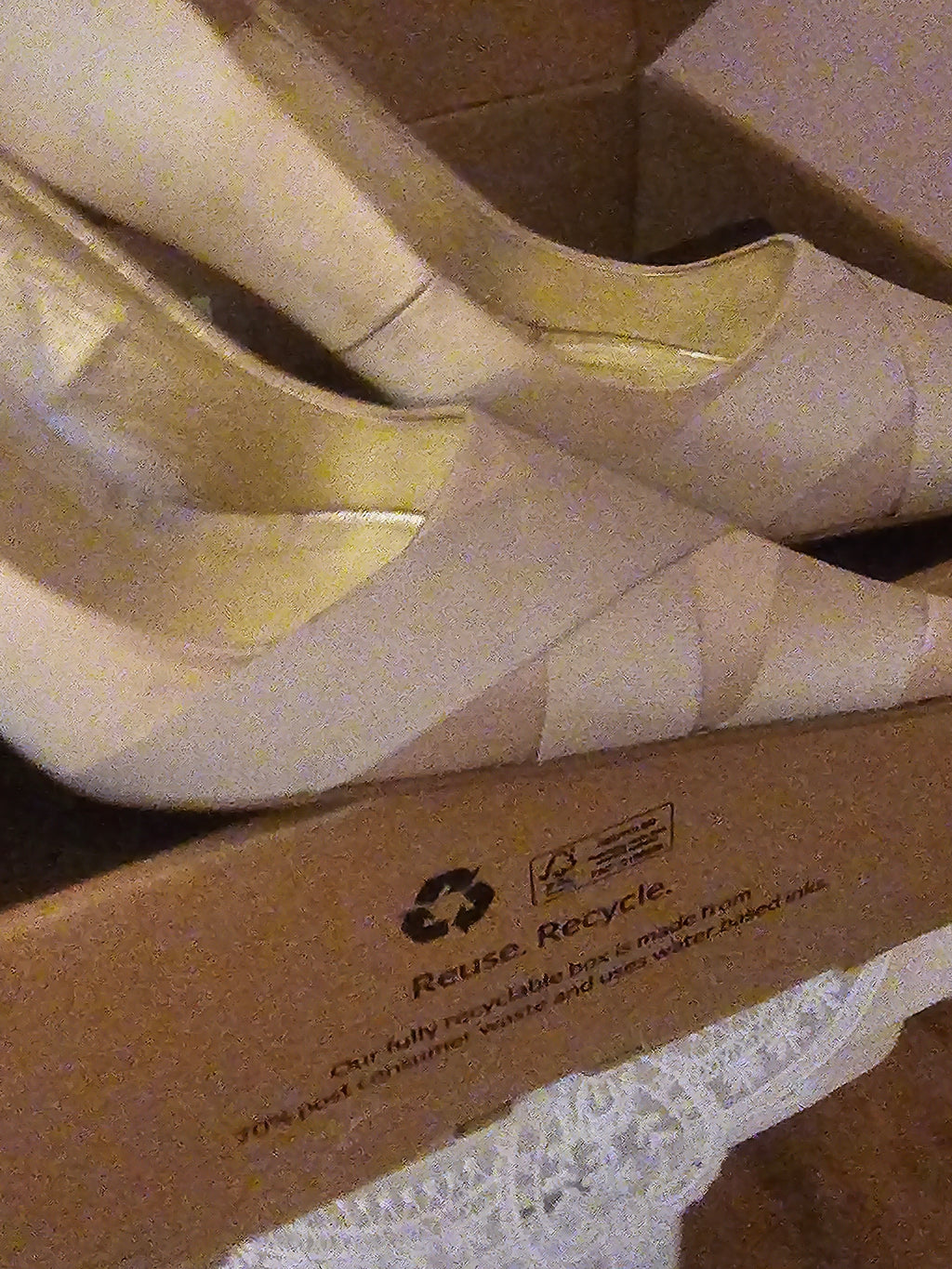 Ladies Gold Dune Stilletto Heels