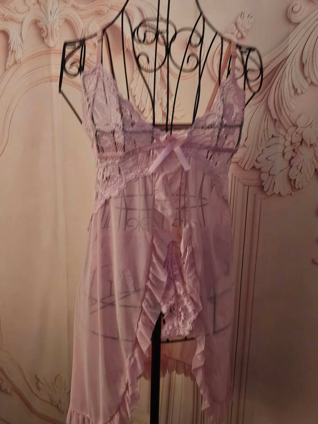 Ladies x 2 Negligee Sets 1 x pink 1 x green