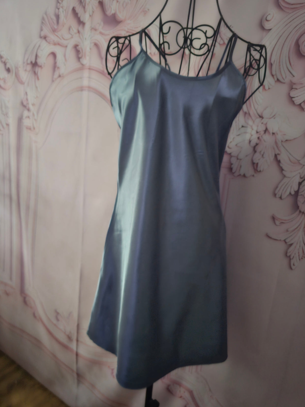 Ladies Teal Satin Negligee