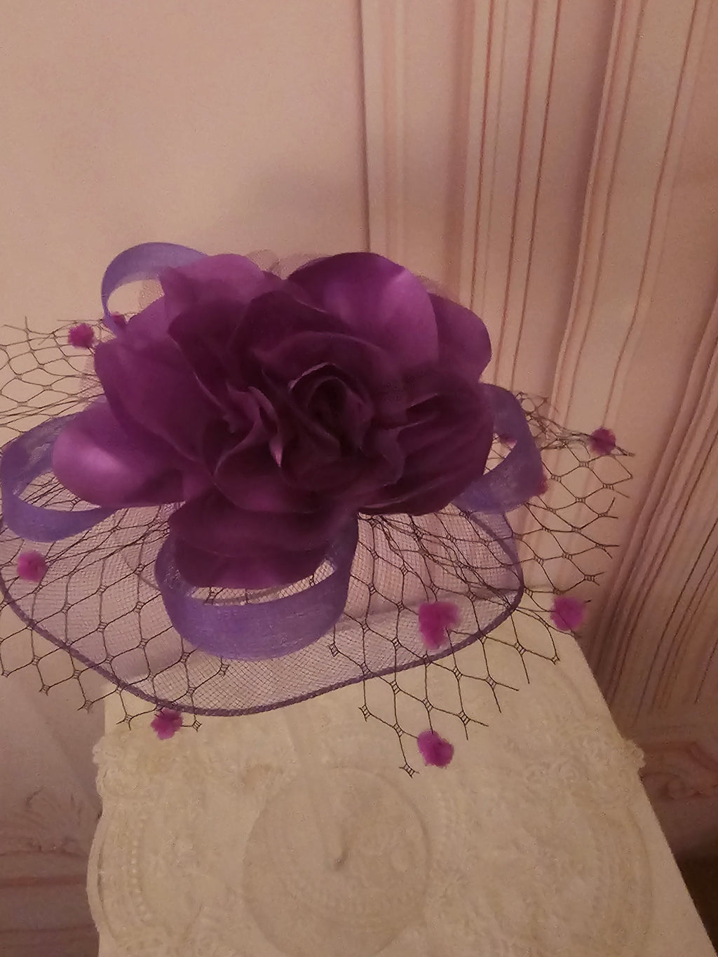 Ladies Mauve Classy Fascinator