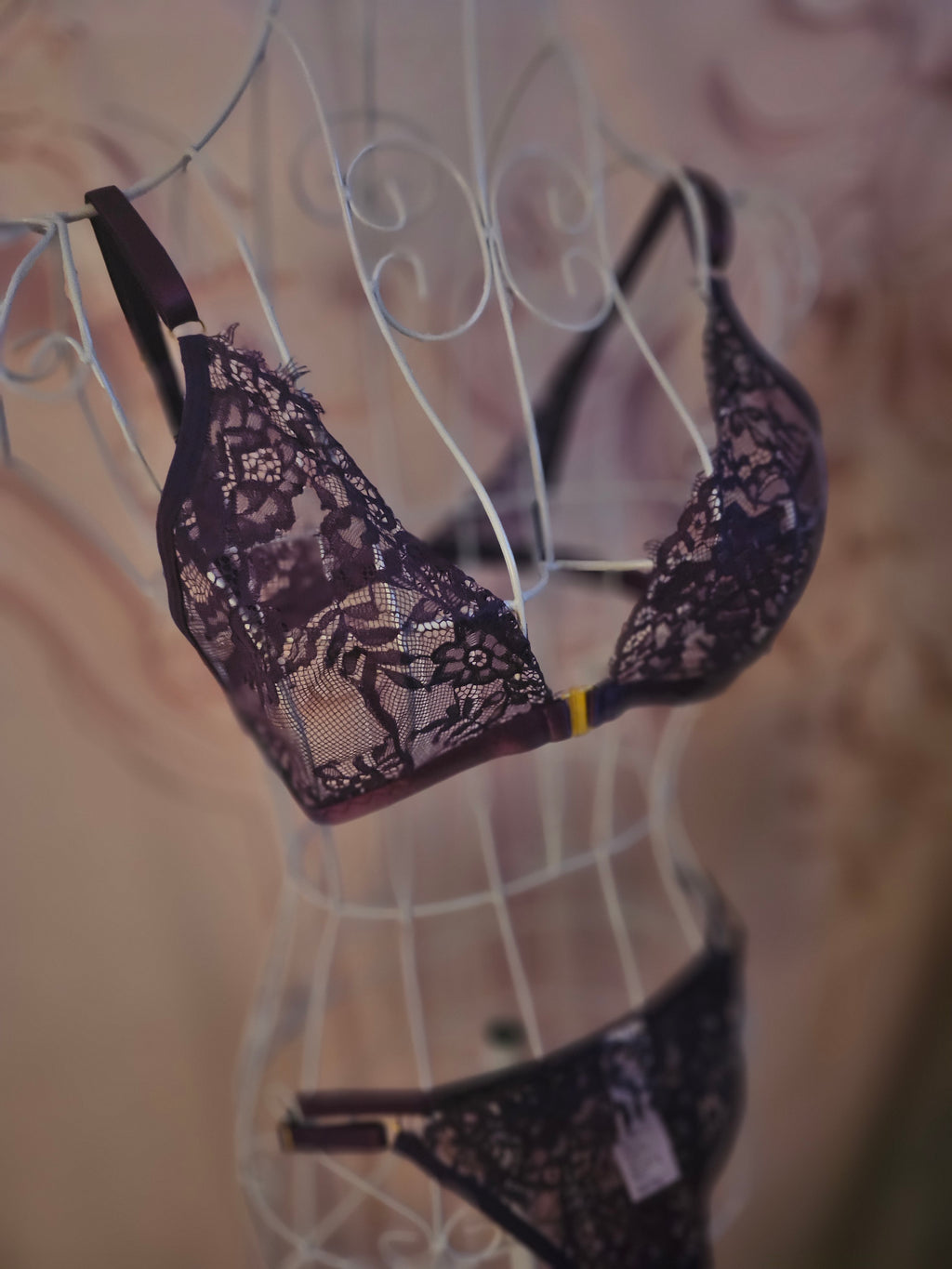 Ladies Mauve Underwear Set