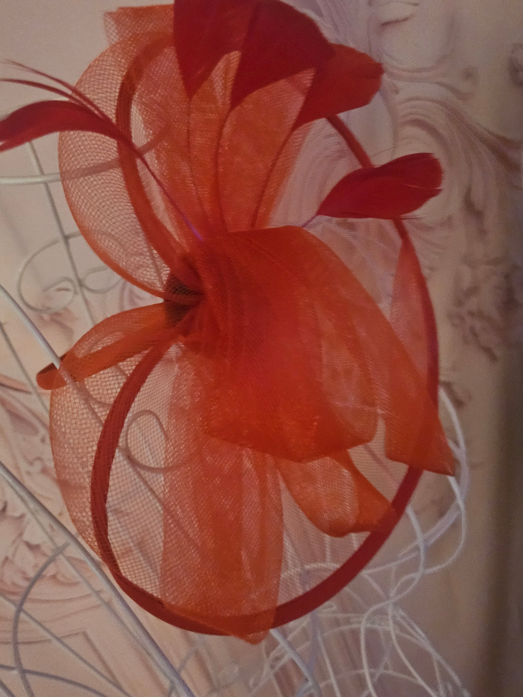 Ladies Red Versatile Fascinator