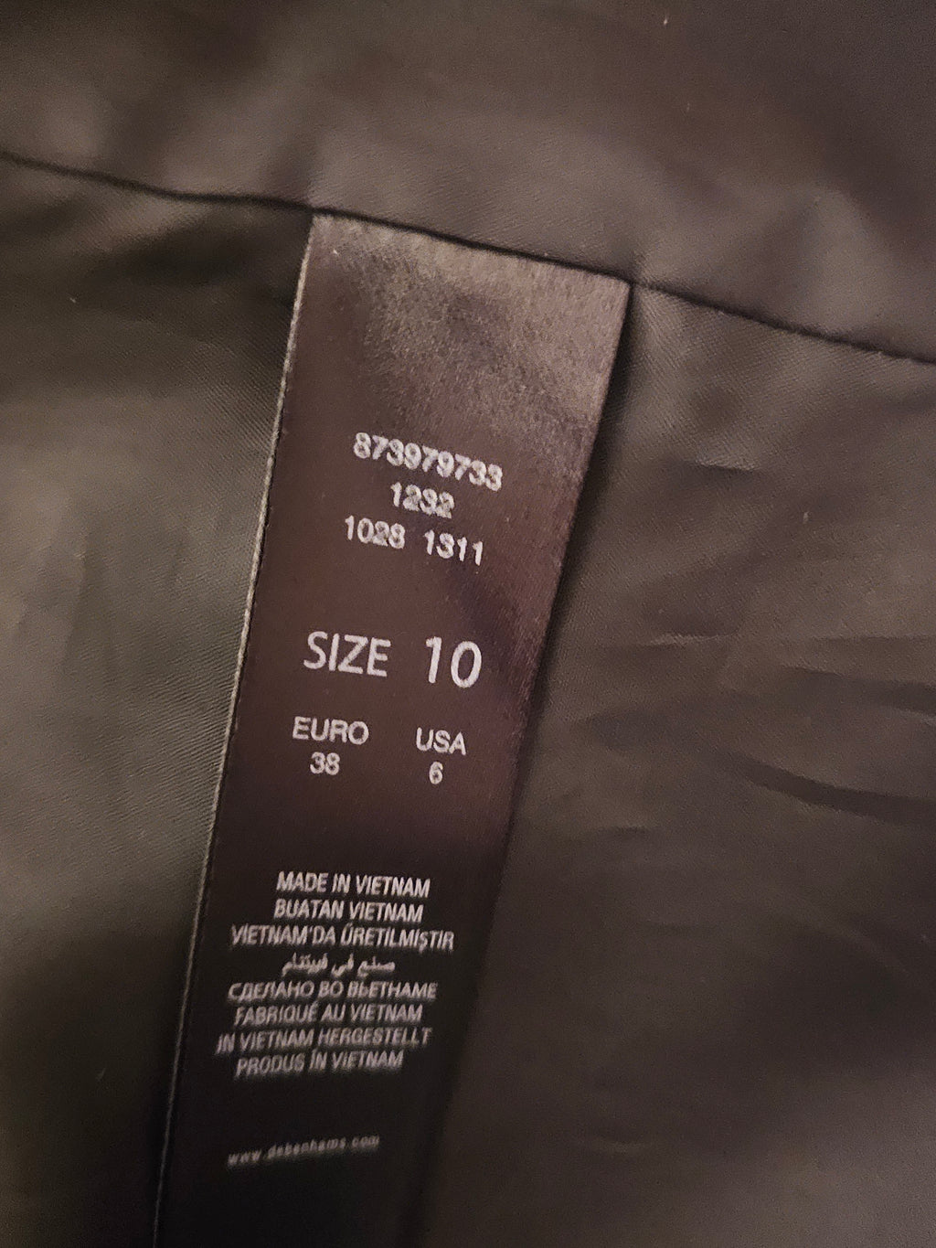Ladies The Collection at Debenhams Black & Grey Wool Coat