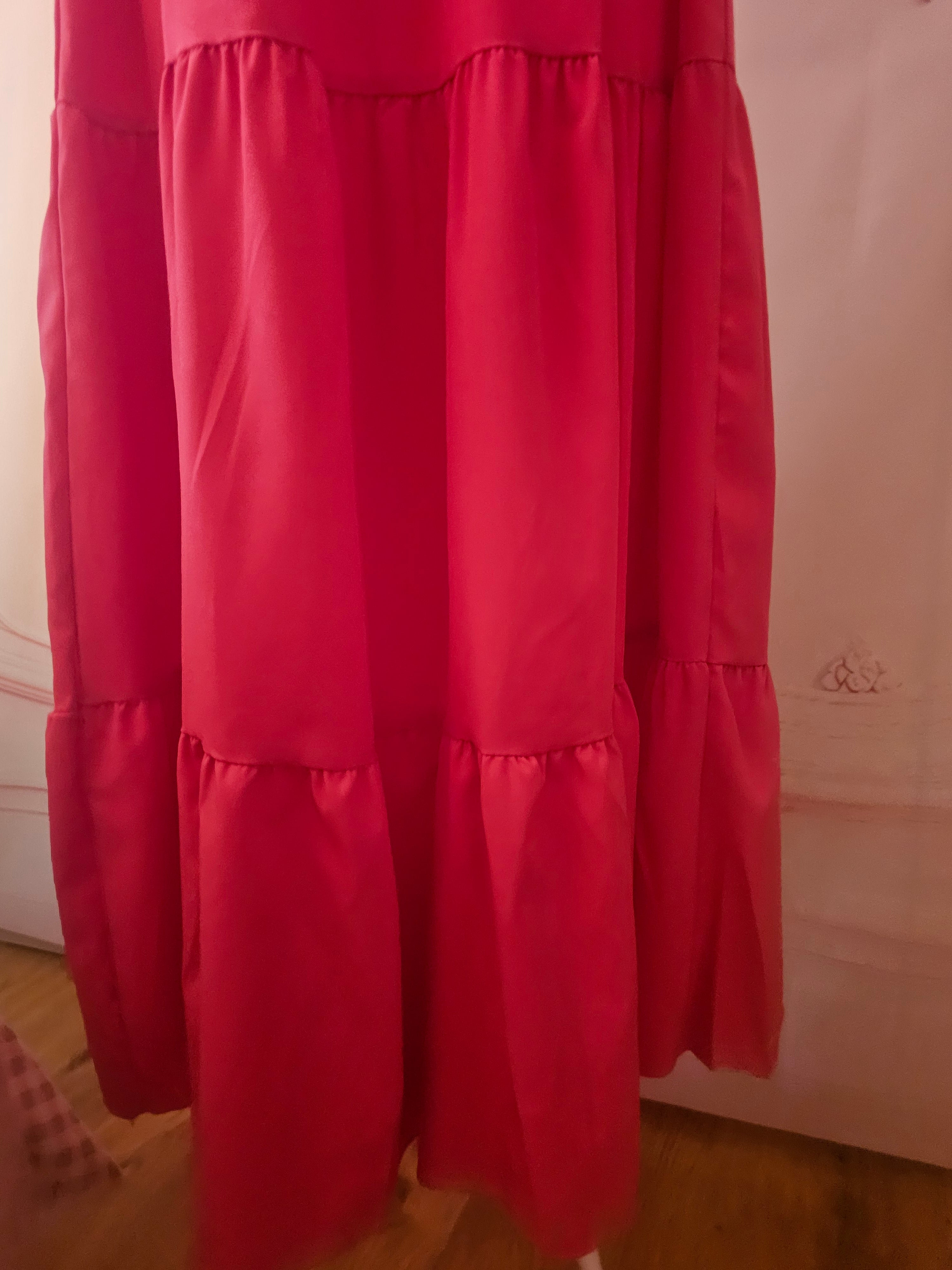 Ladies Pink Maxi Dress