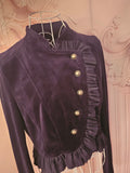 Ladies Navy Blue Velvet New Look Evening Jacket