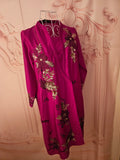 Limelight Cerise Pink Satin Embroidered Dress — 3/4 Sleeve — Size S