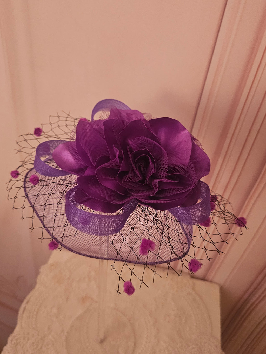 Ladies Mauve Classy Fascinator
