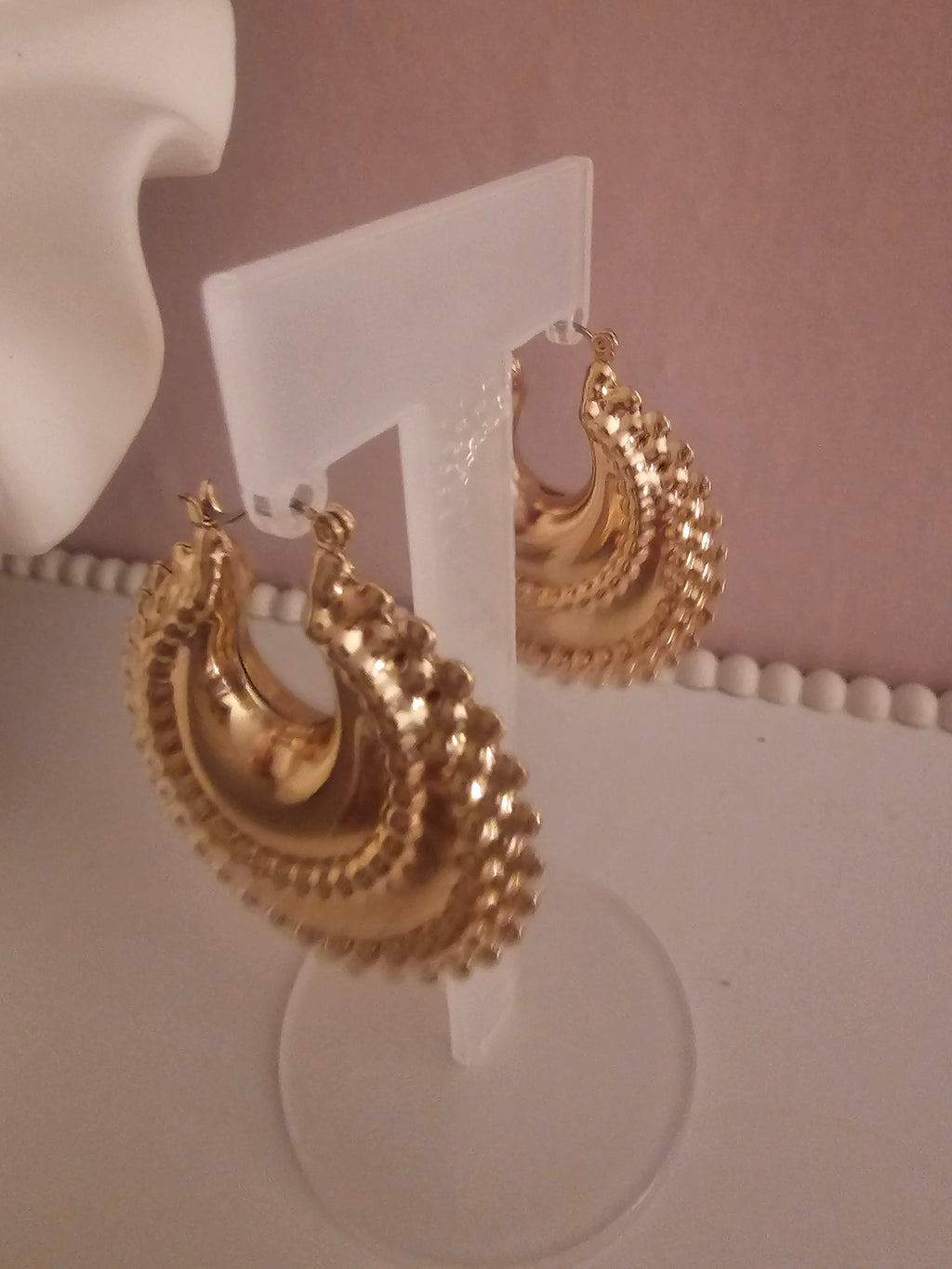 Ladies Large Gold plated Gypsy Hooks