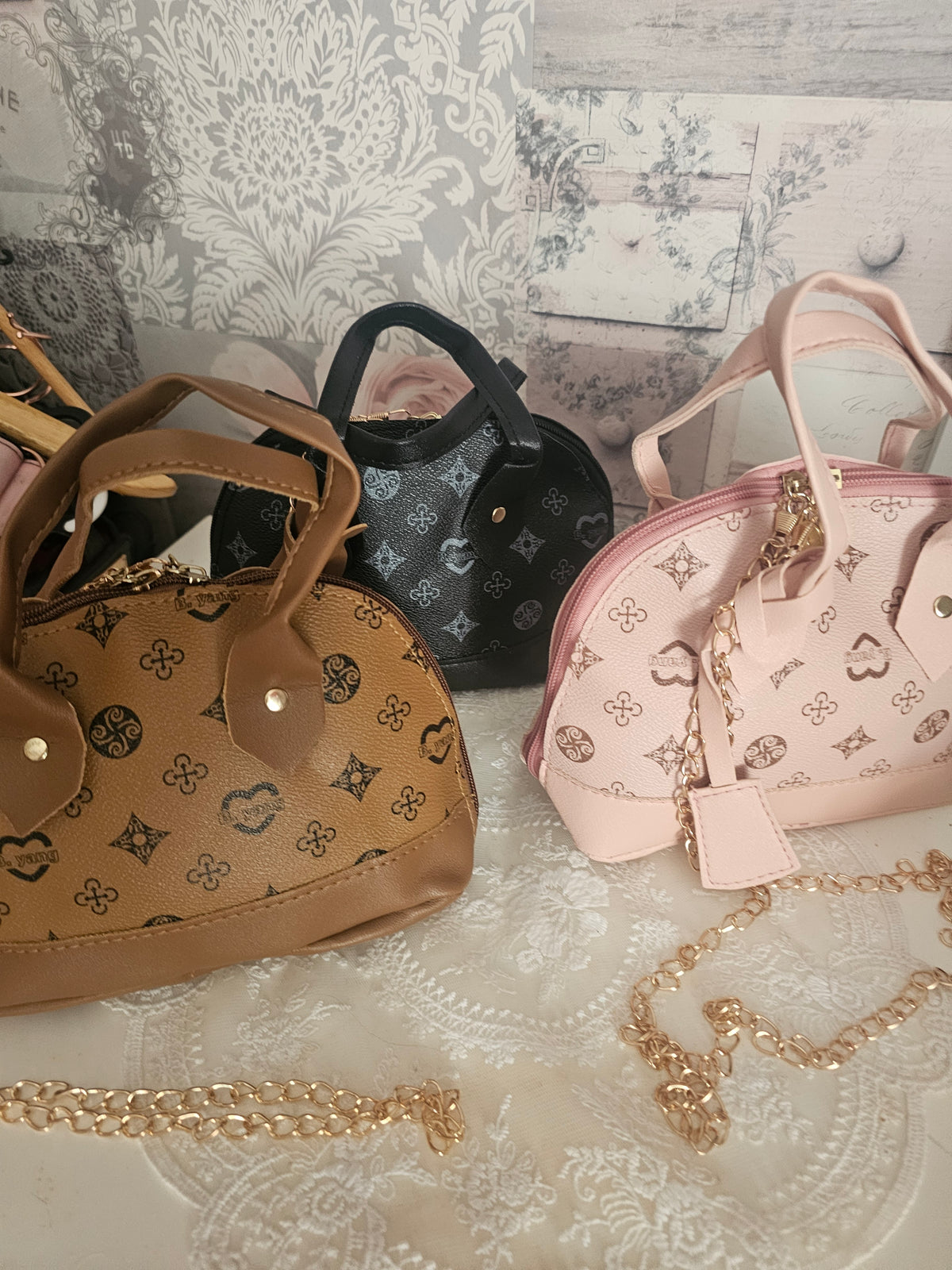 Ladies Small Louis Vuitton design Handbags x3