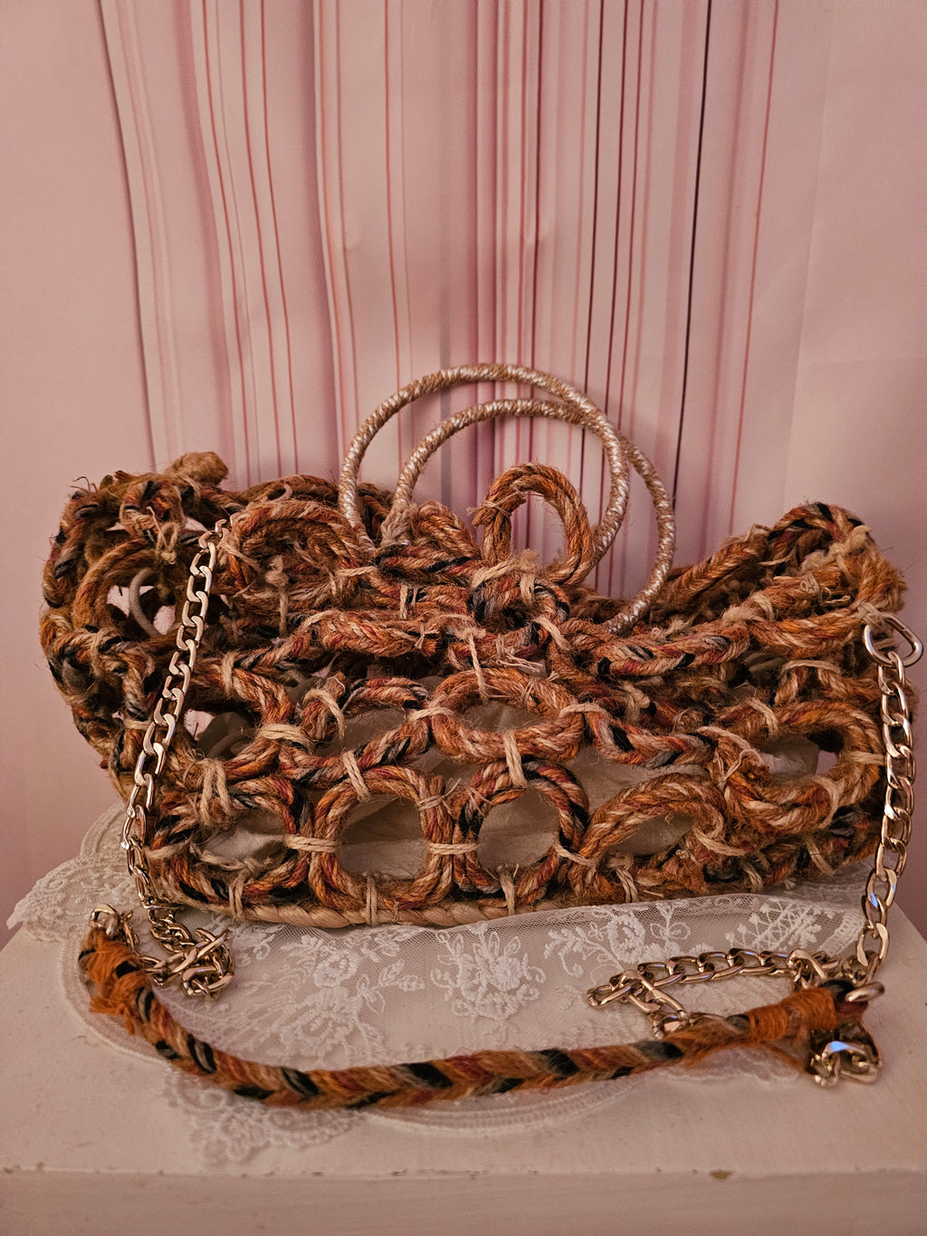 Ladies Zara Women Knitted Handbag