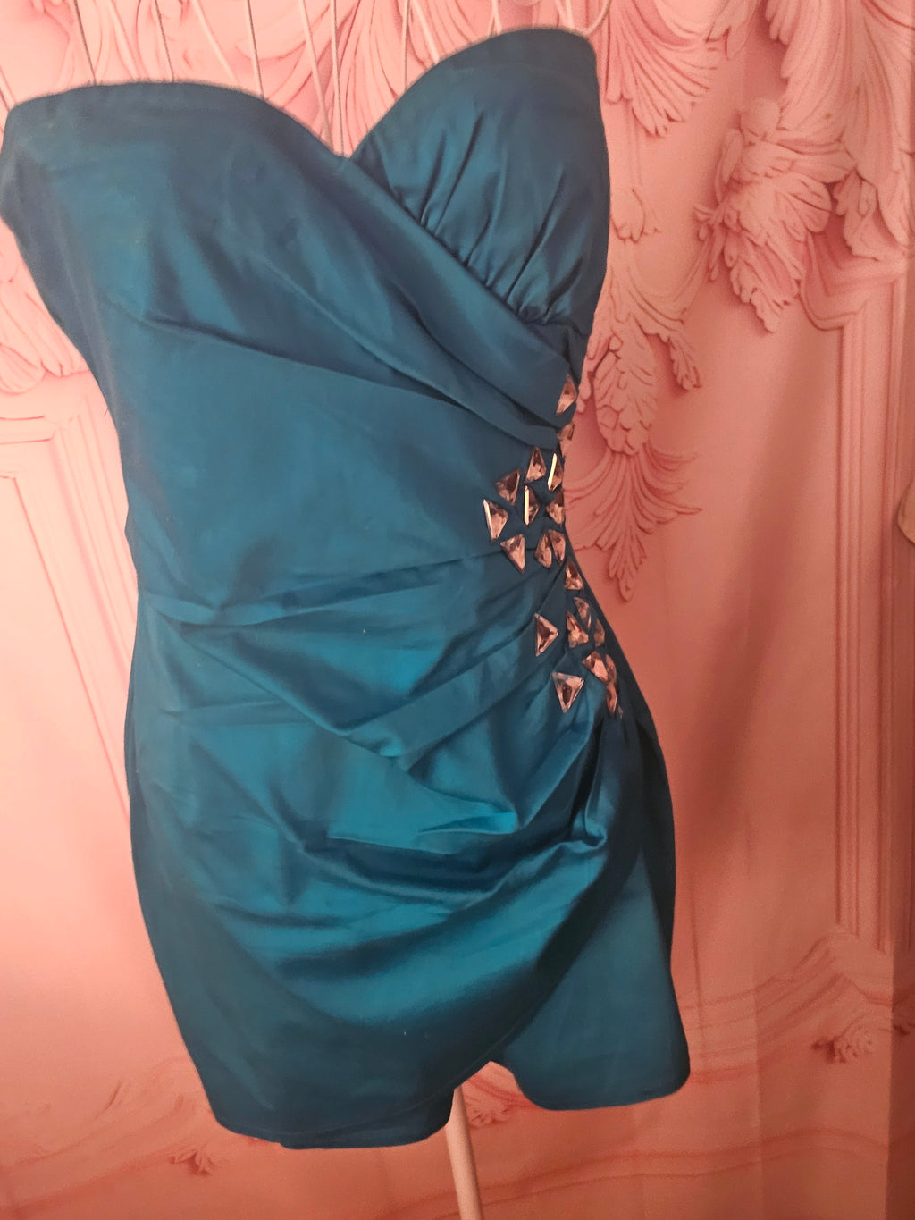 Ladies Lipsy turquoise cocktail dress