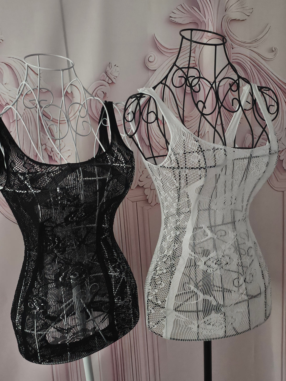 Ladies 2 x lacy cami tops