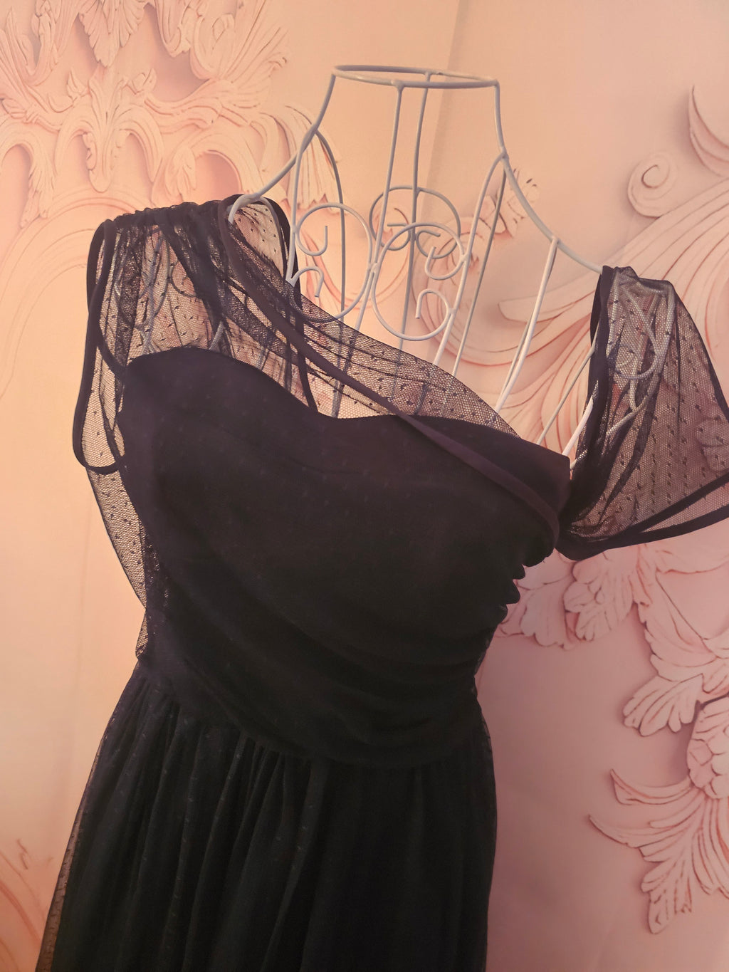 Ladies Asos Navy Blue Lined Dress