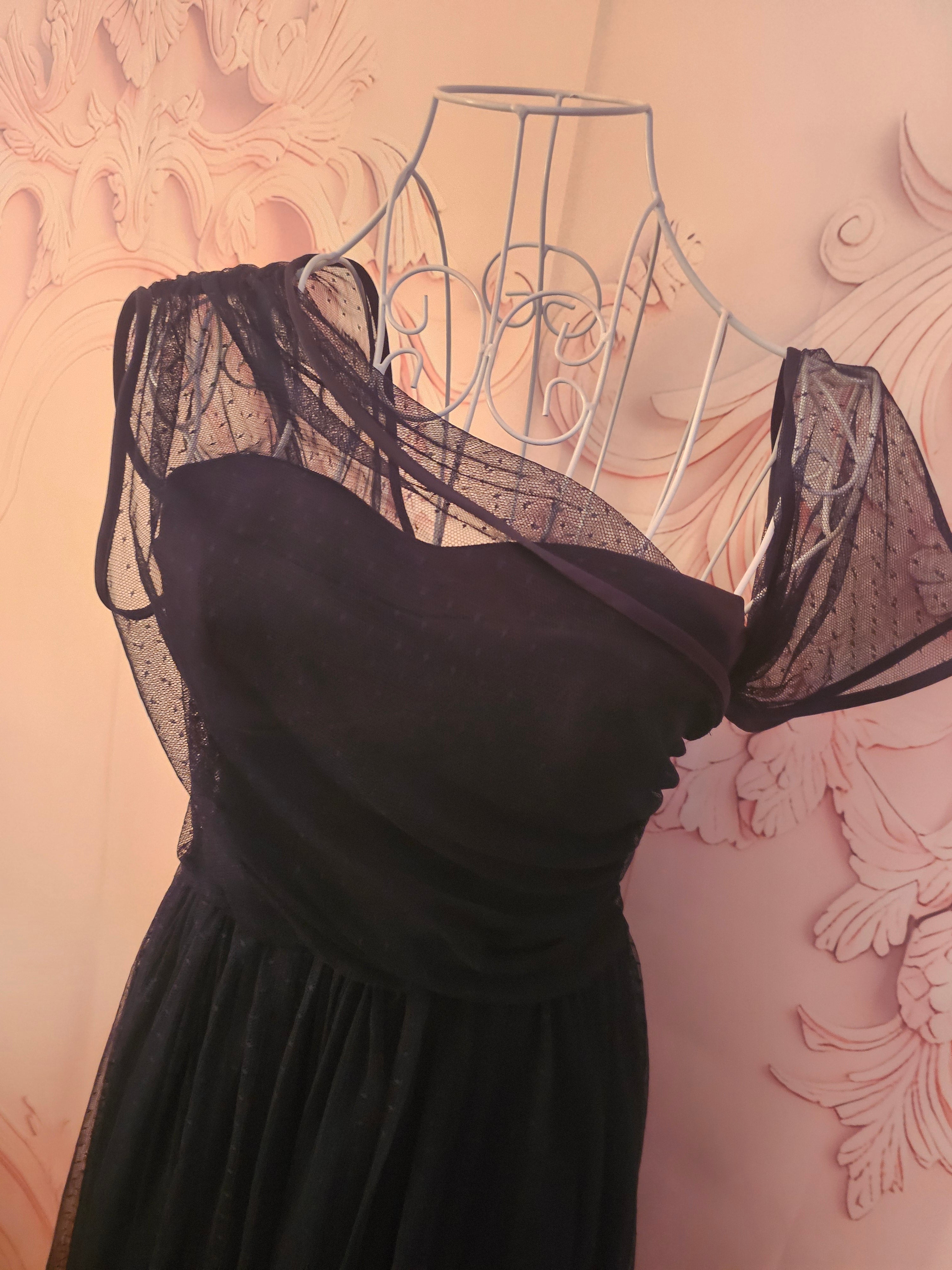 Ladies Asos Navy Blue Lined Dress