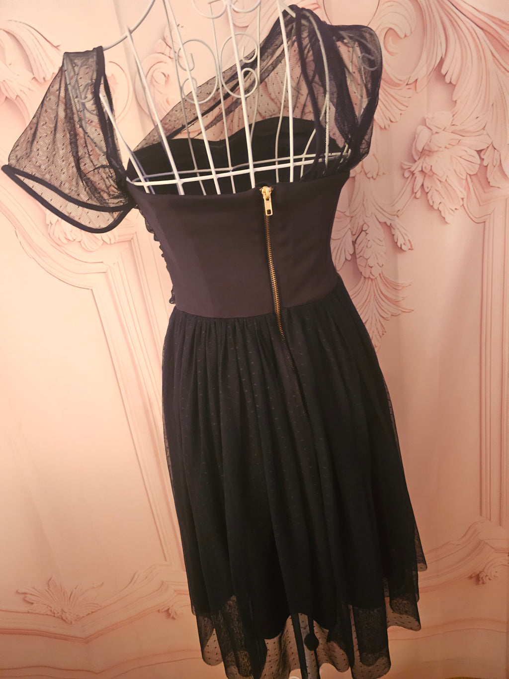Ladies Asos Navy Blue Lined Dress