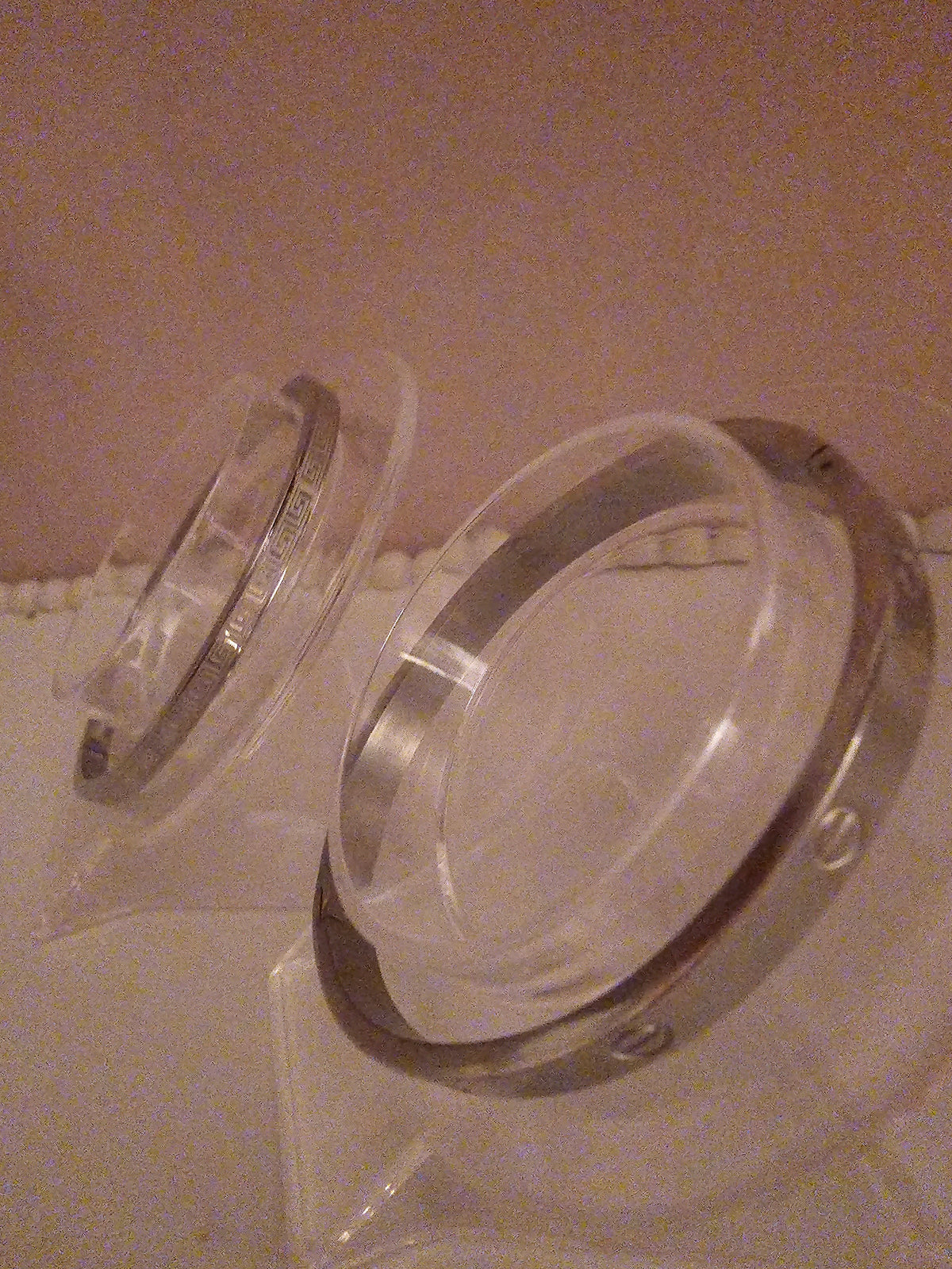 Ladies Silver Solid Plated bangles x2 £ 15 each
