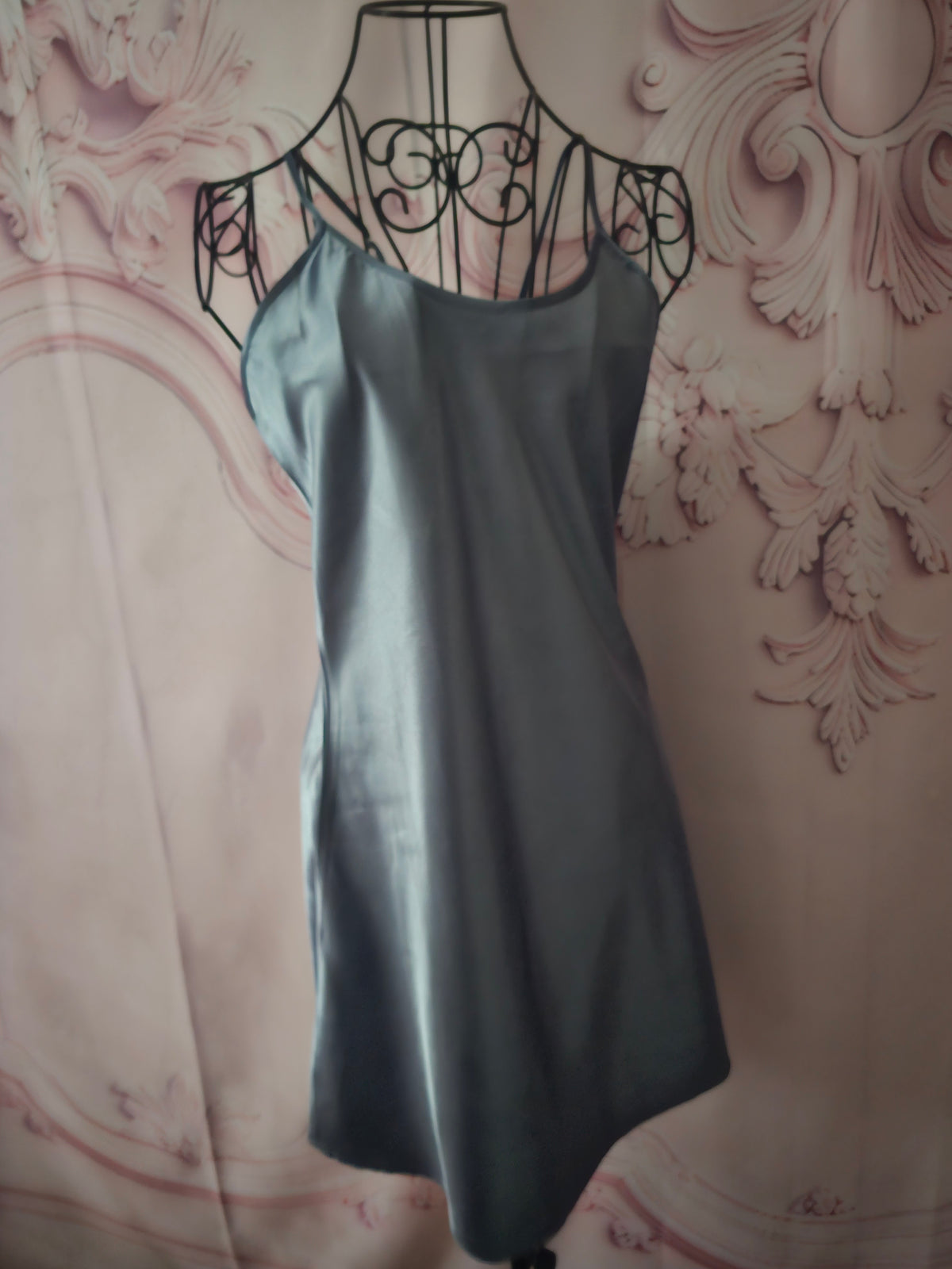 Ladies Teal Satin Negligee
