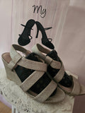 Ladies Forever Comfort by Next Gold Sparkly Wedges