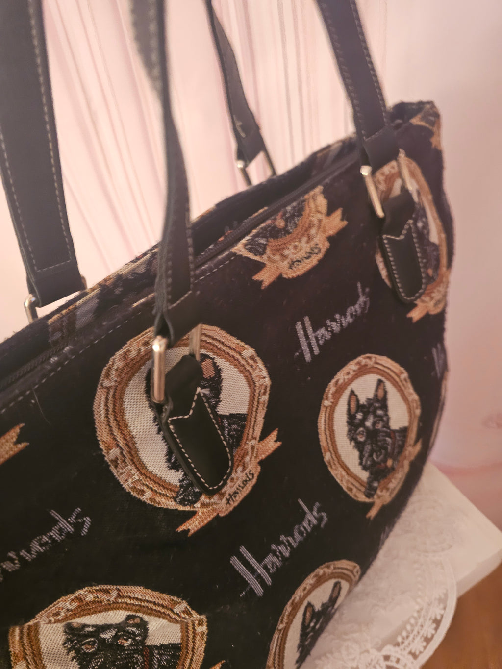 Ladies Harrods Tote Canvas Bag