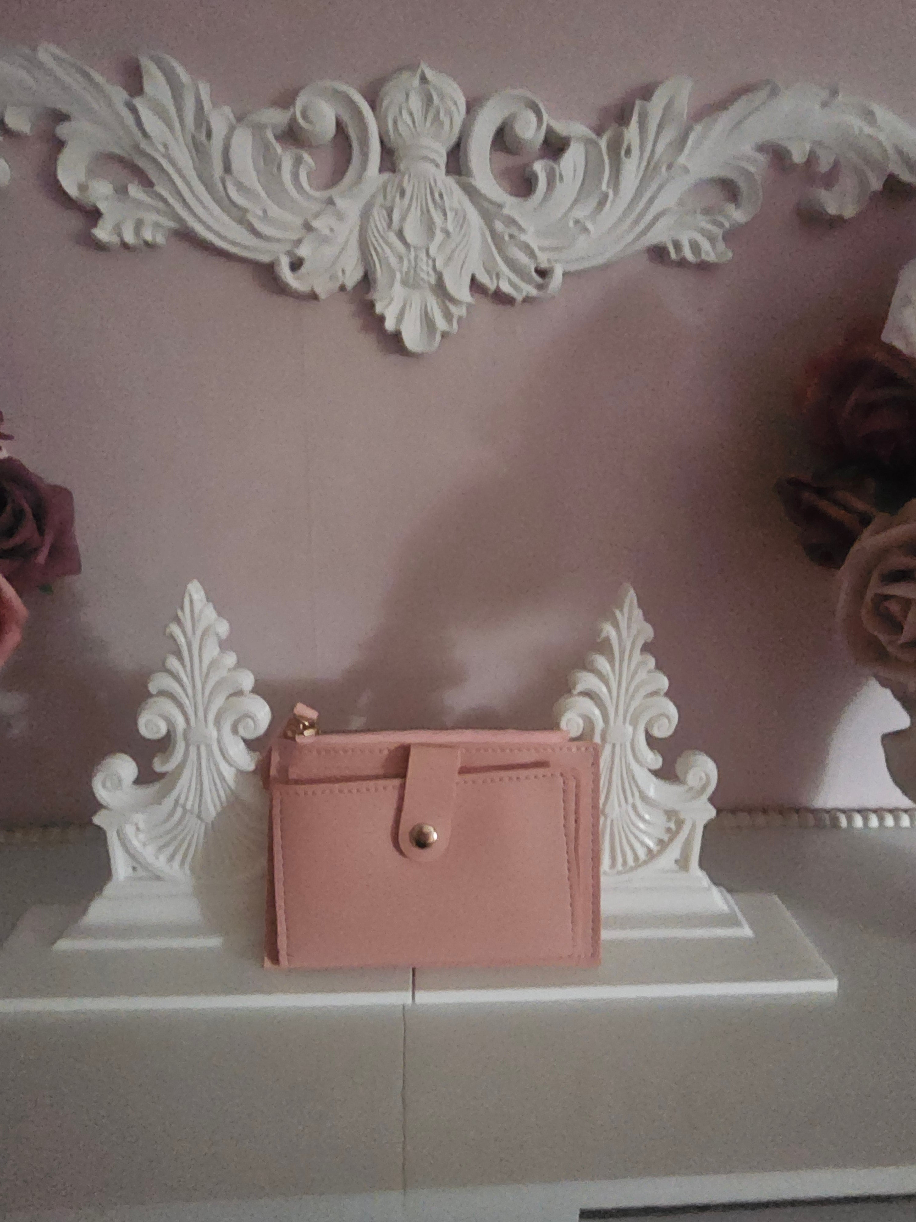 Ladies Small Pink Wallet Style Purse