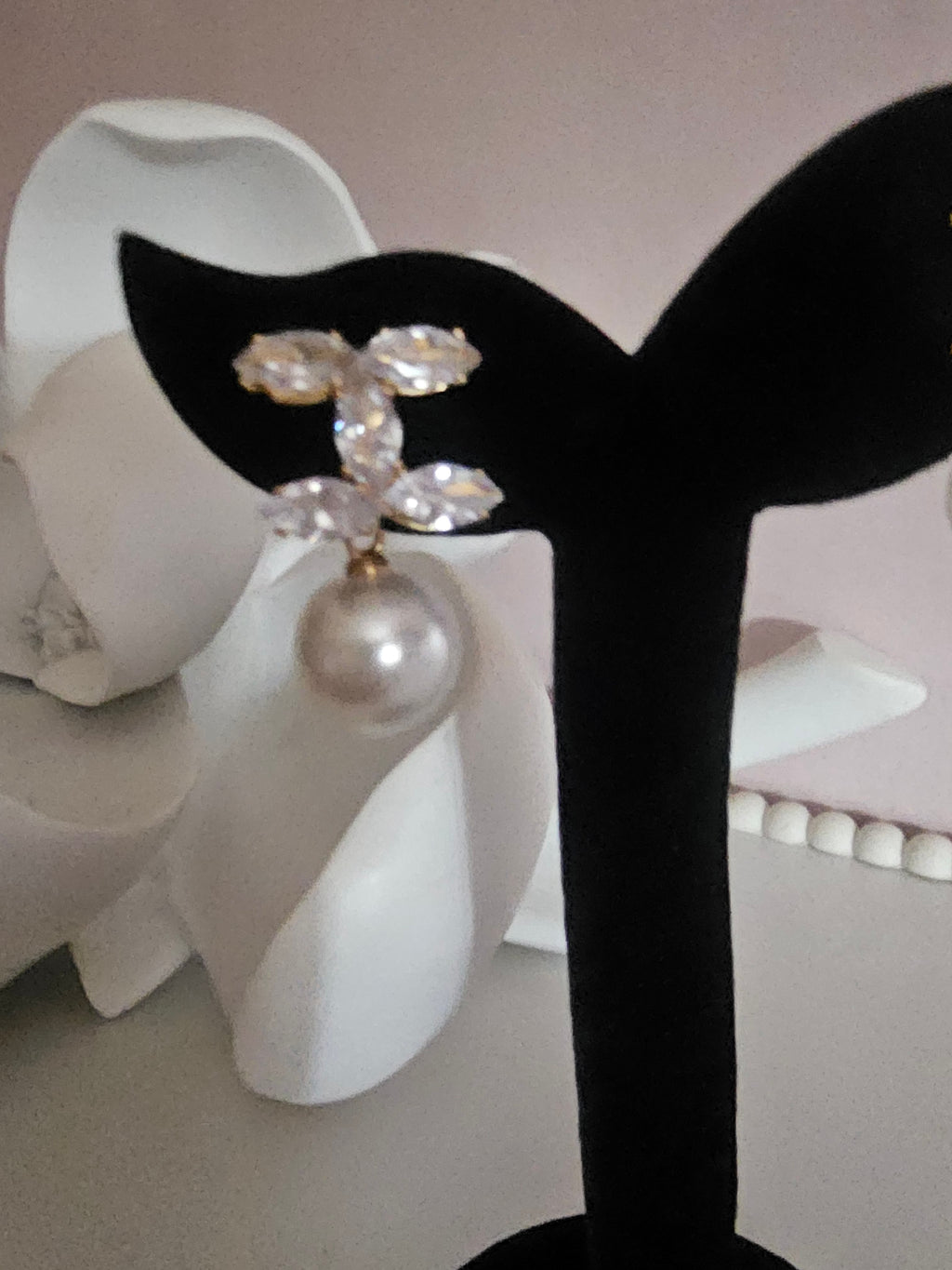 Ladies Chanel deign earrings