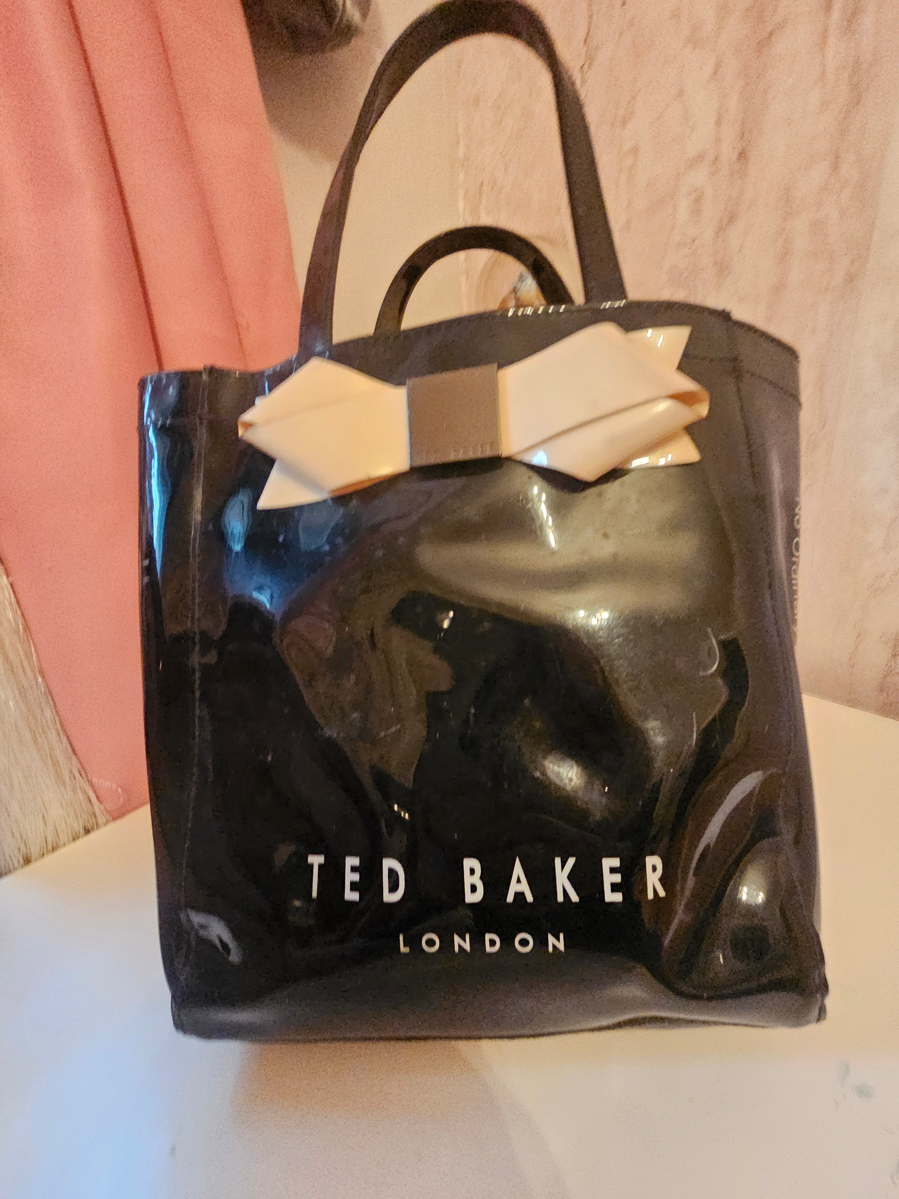 Ladies Ted Baker Black & Cream shopper bag