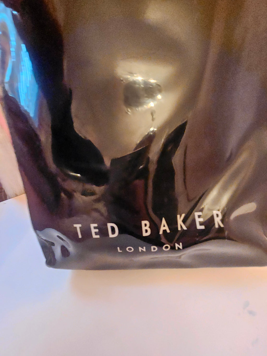 Ladies Ted Baker Black & Cream shopper bag