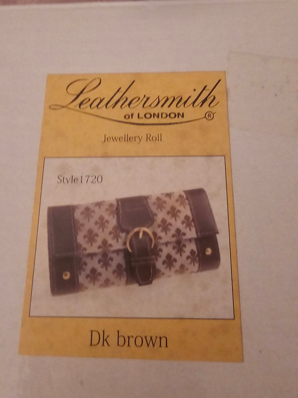 Ladies Leathersmith of London Jewellery Roll Holder