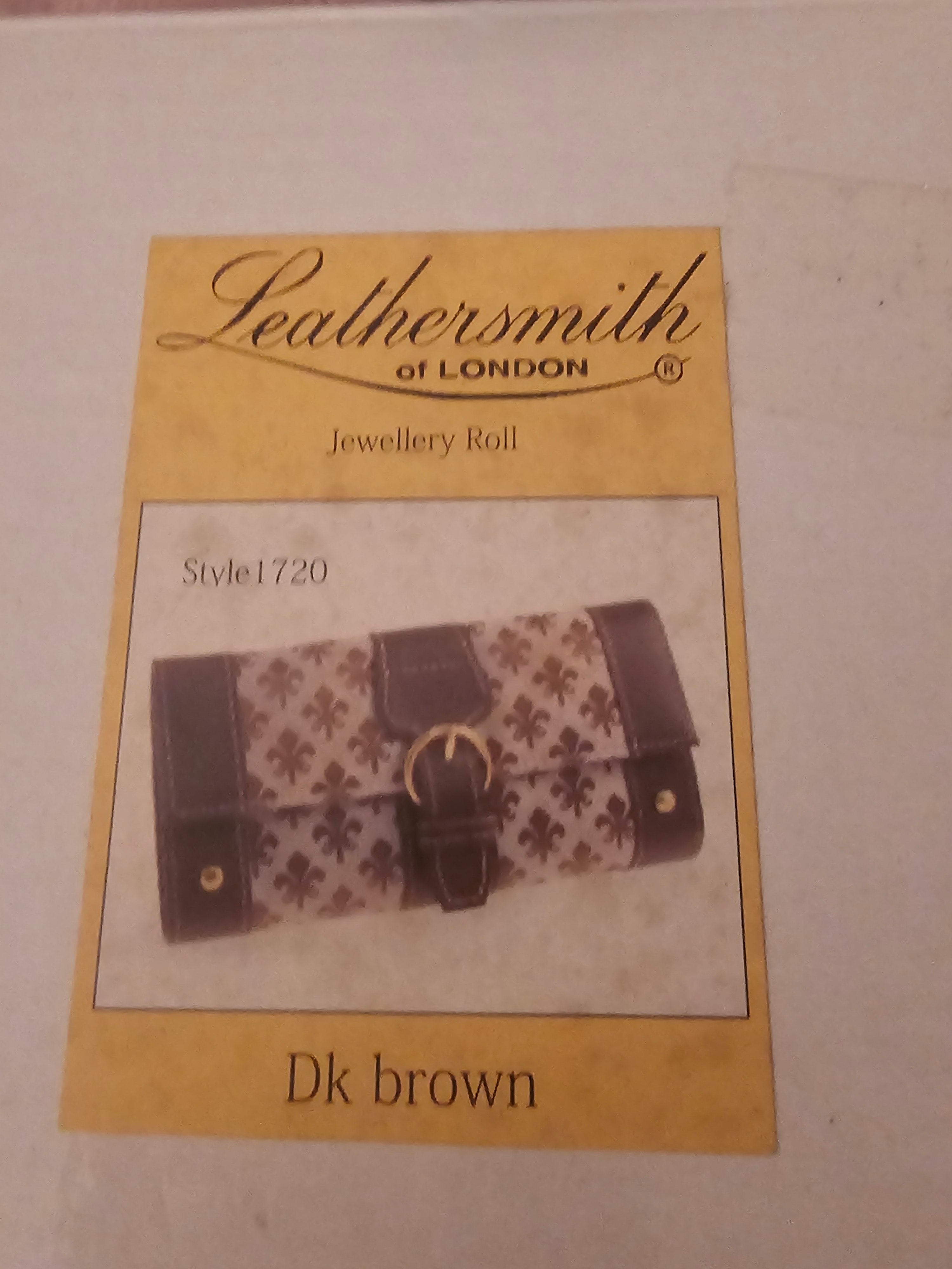 Ladies Leathersmith of London Jewellery Roll Holder