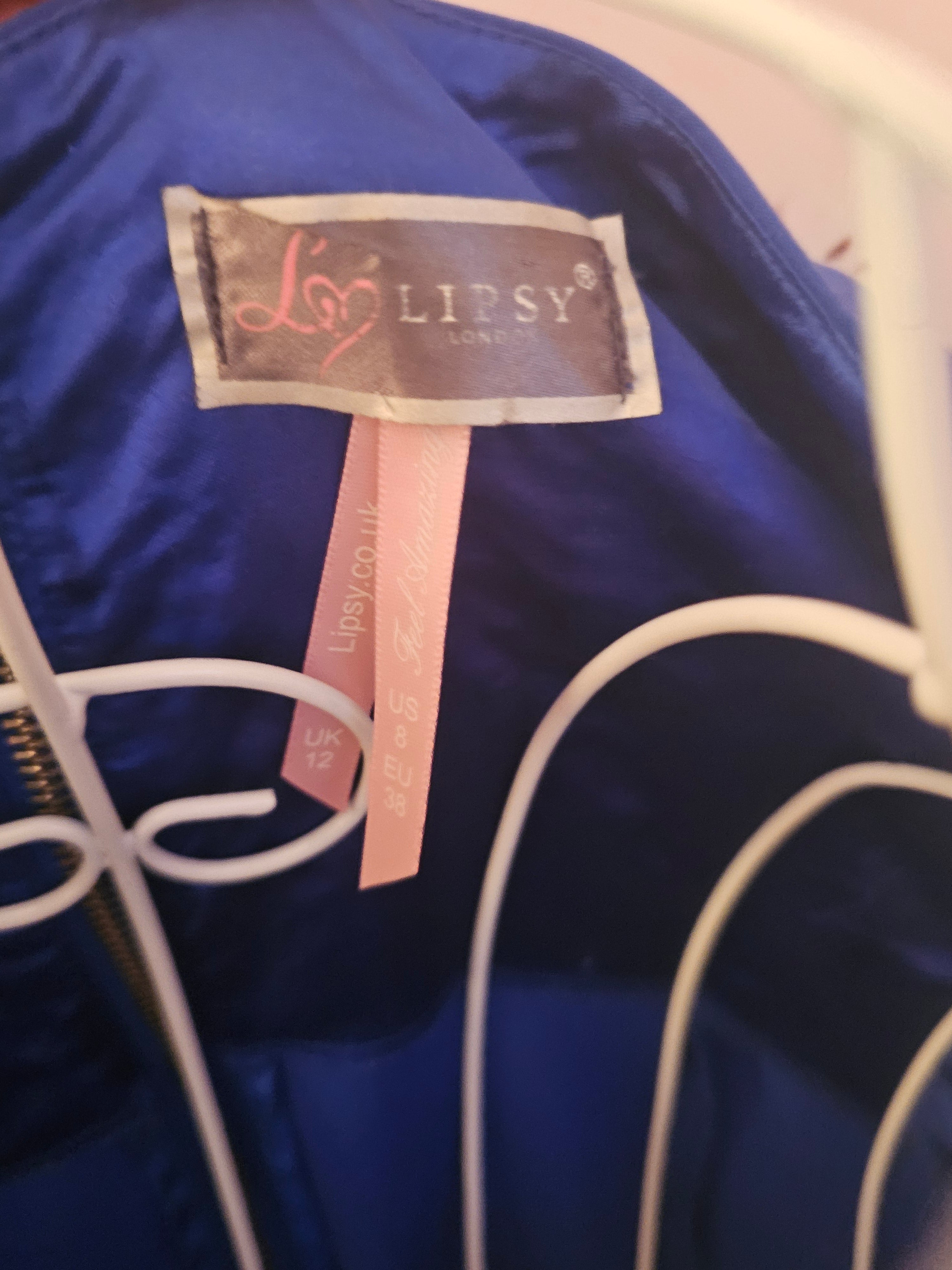 Ladies Royal Blue Lipsy evening dress