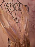 Ladies Ivory Satin Chic Backless Shorts Sleepy Playsuit
