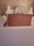 Ladies Brown Large Purse with Gold Heart & Tassel Pendant