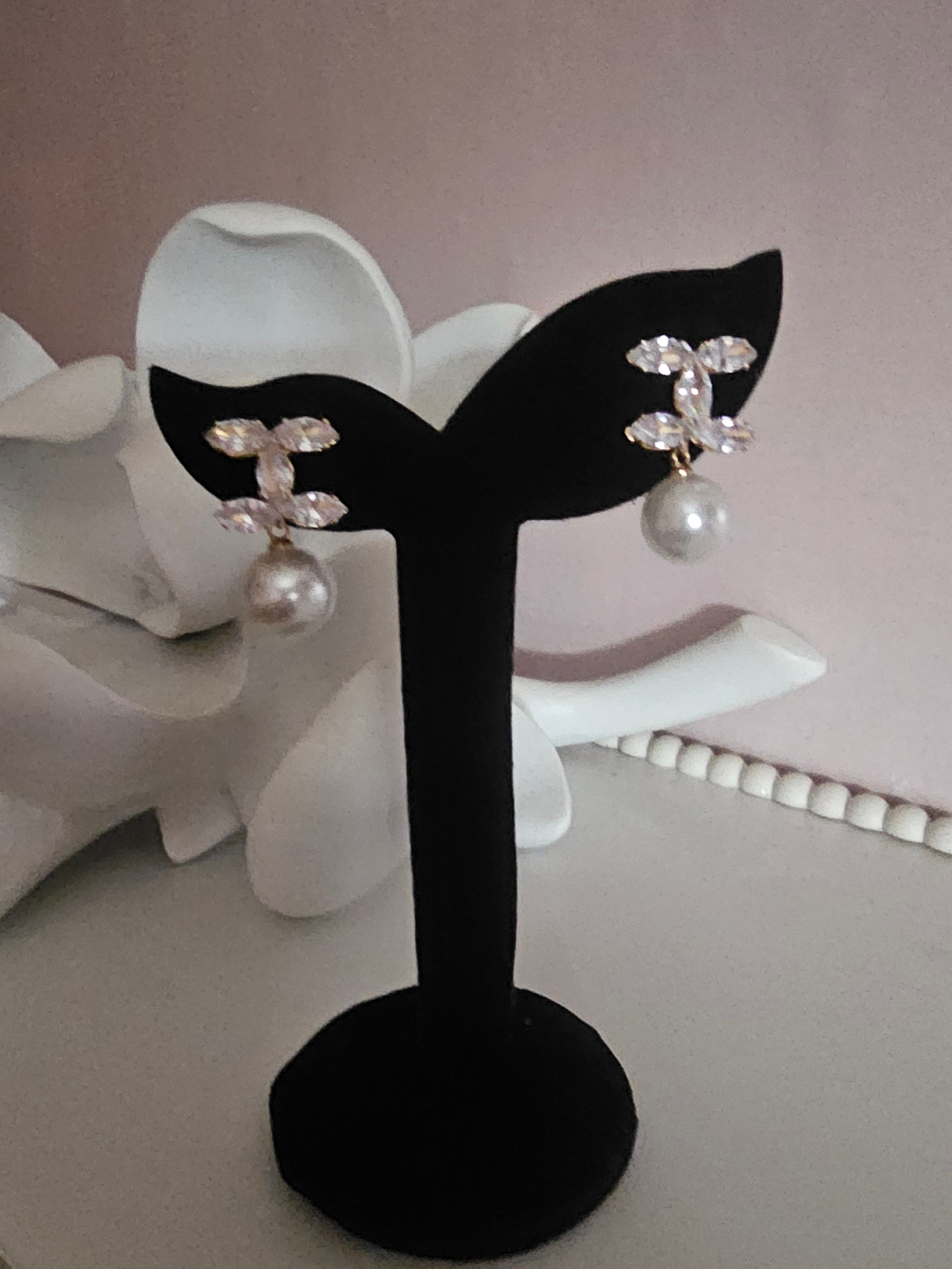 Ladies Chanel deign earrings