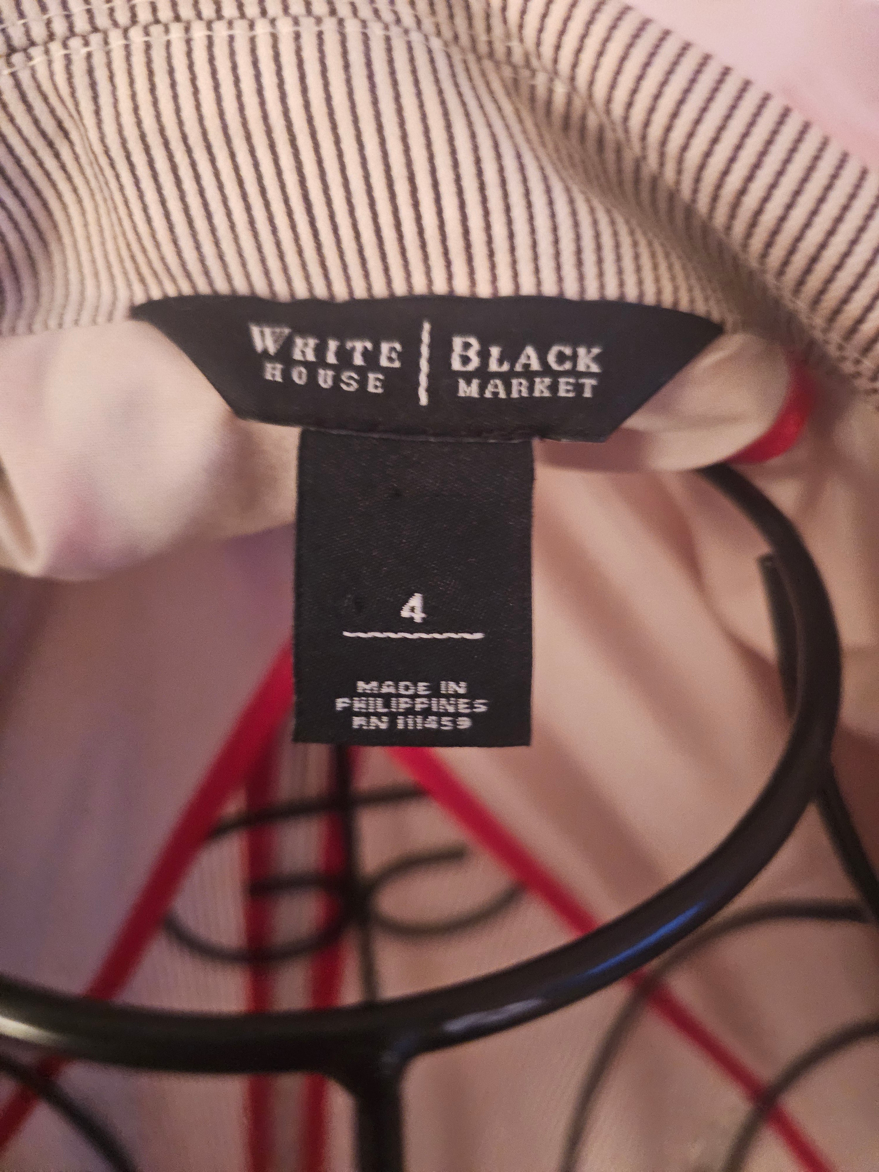 Ladies White house/ Black Market Stripped Blazer