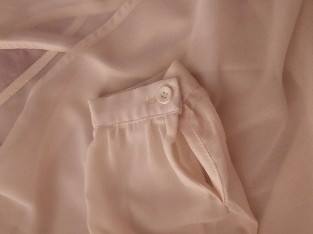 Ladies cream Smash Chiffon Top
