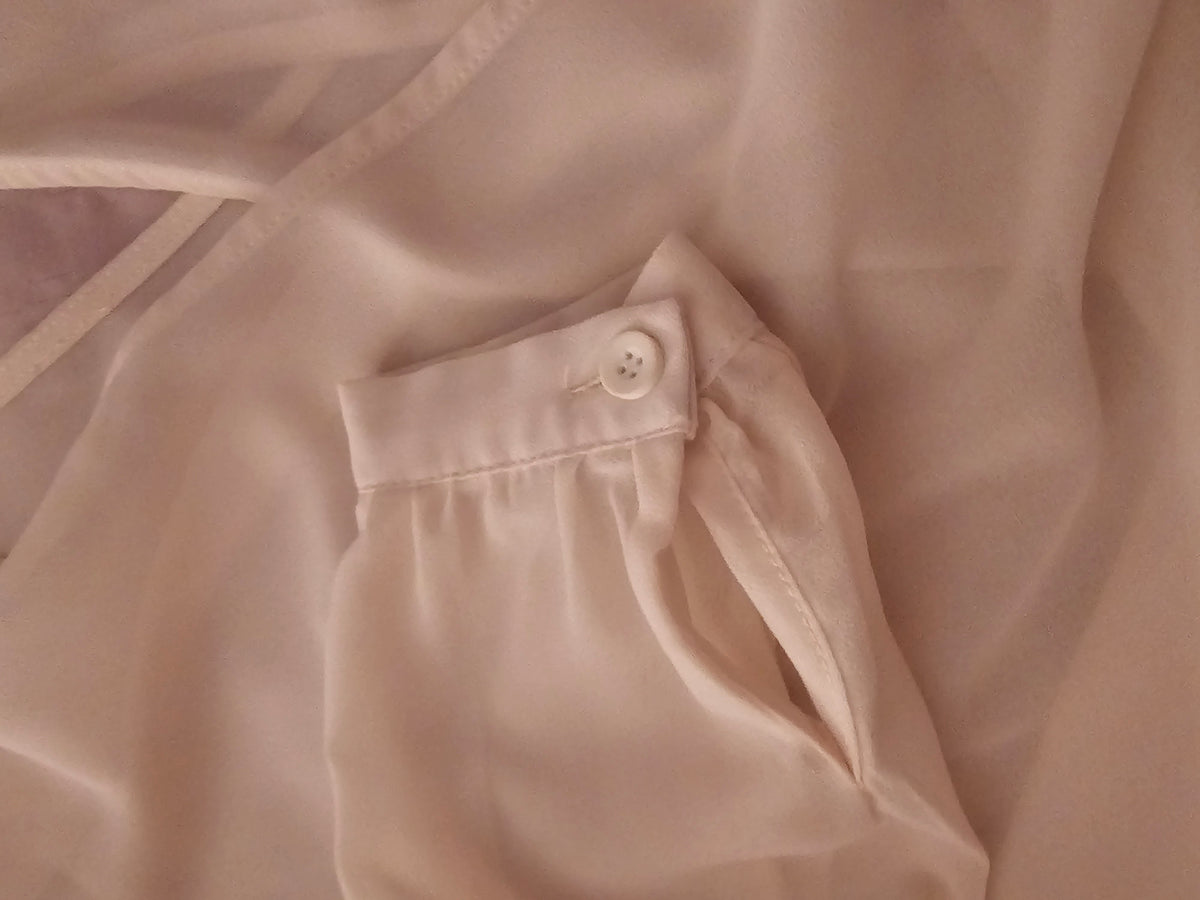 Ladies cream Smash Chiffon Top