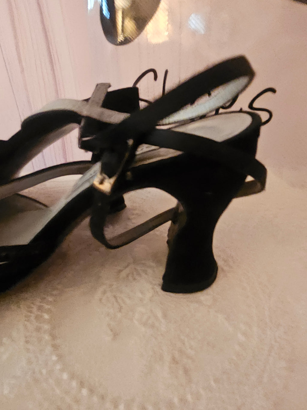 Ladies black Suede Charles David dedigned by Natalie M Heels
