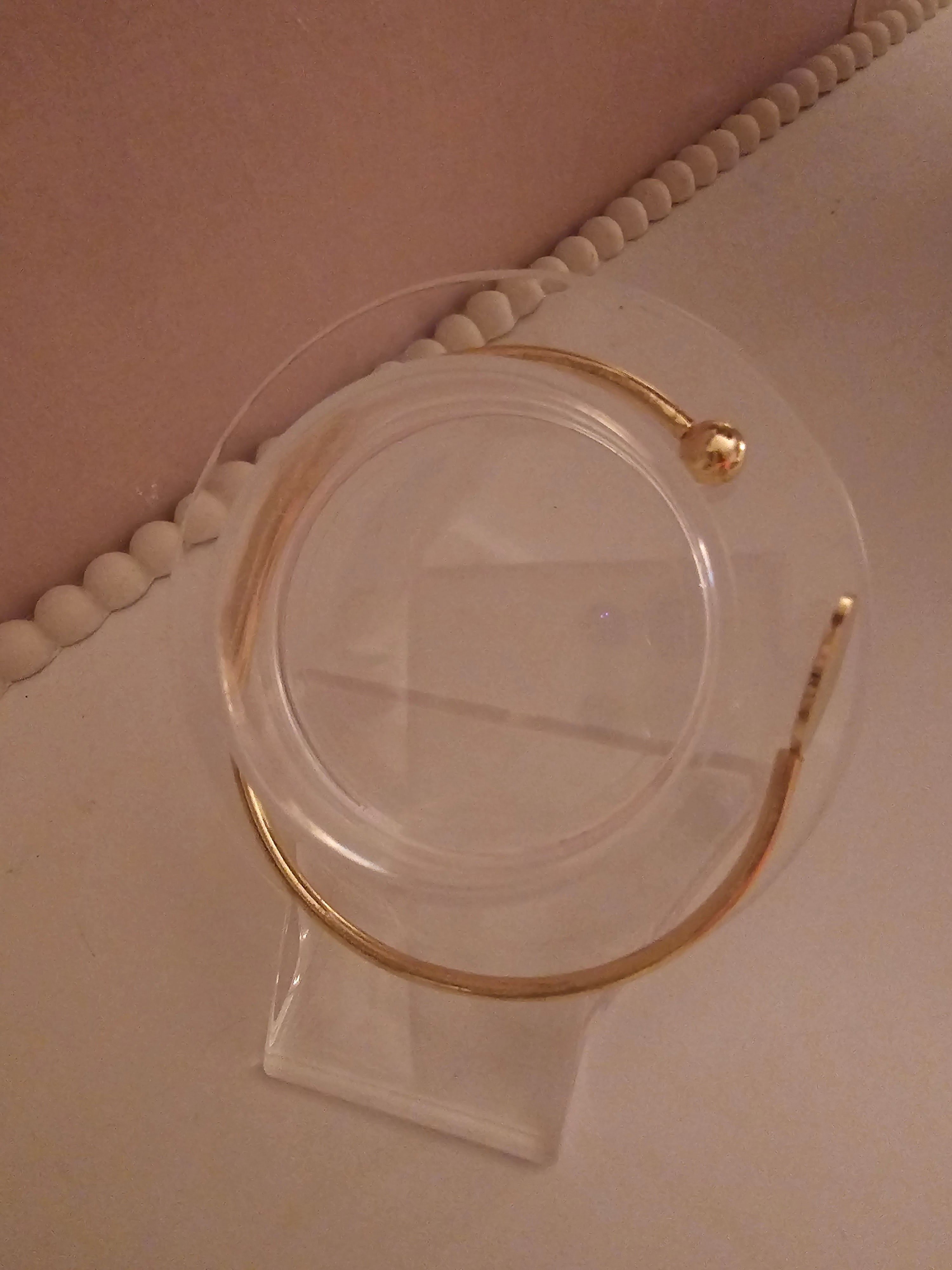 Ladies gold plated Unusual Bangle