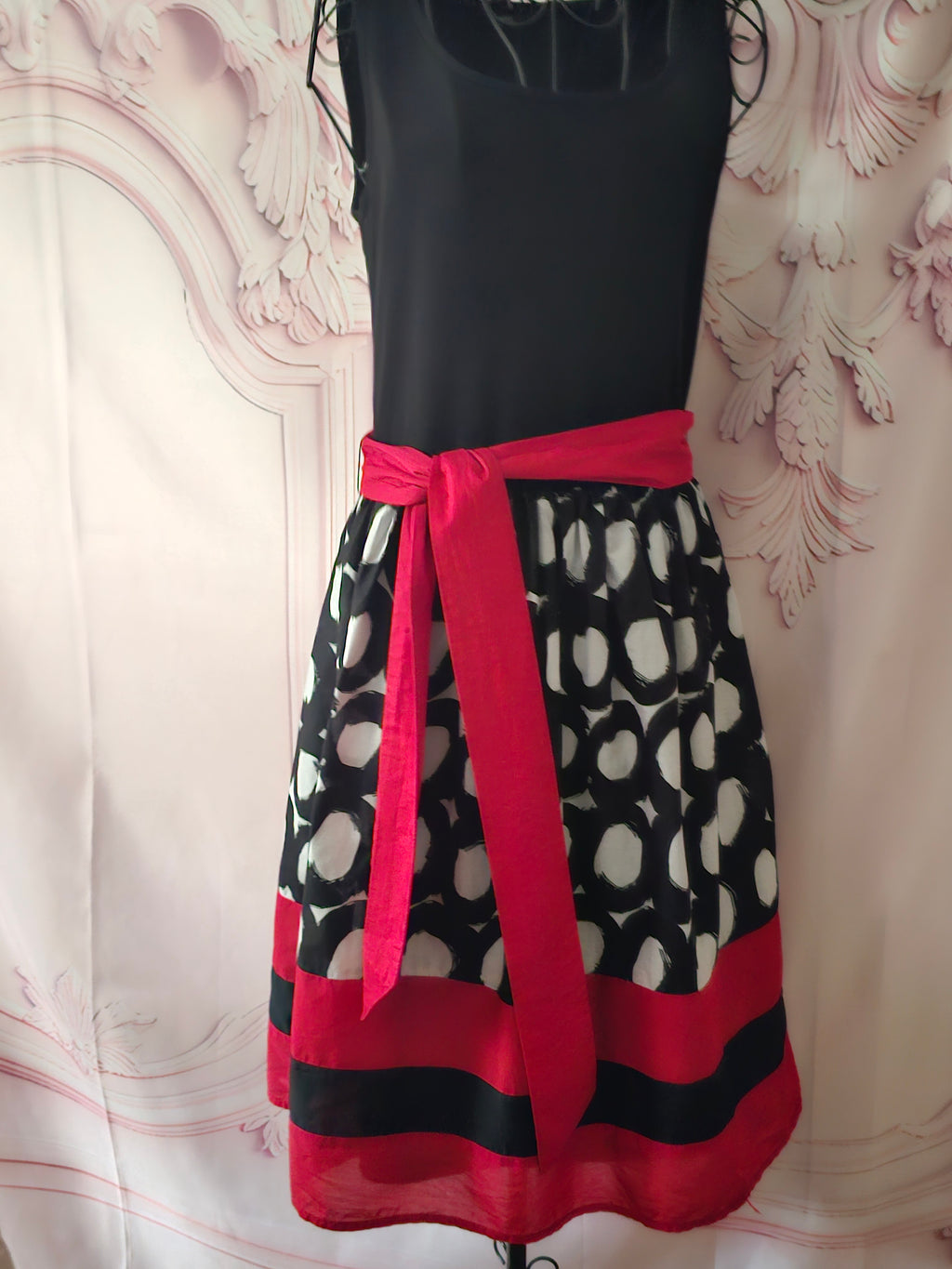 Ladies Marks and Spencer Red & Black Dress