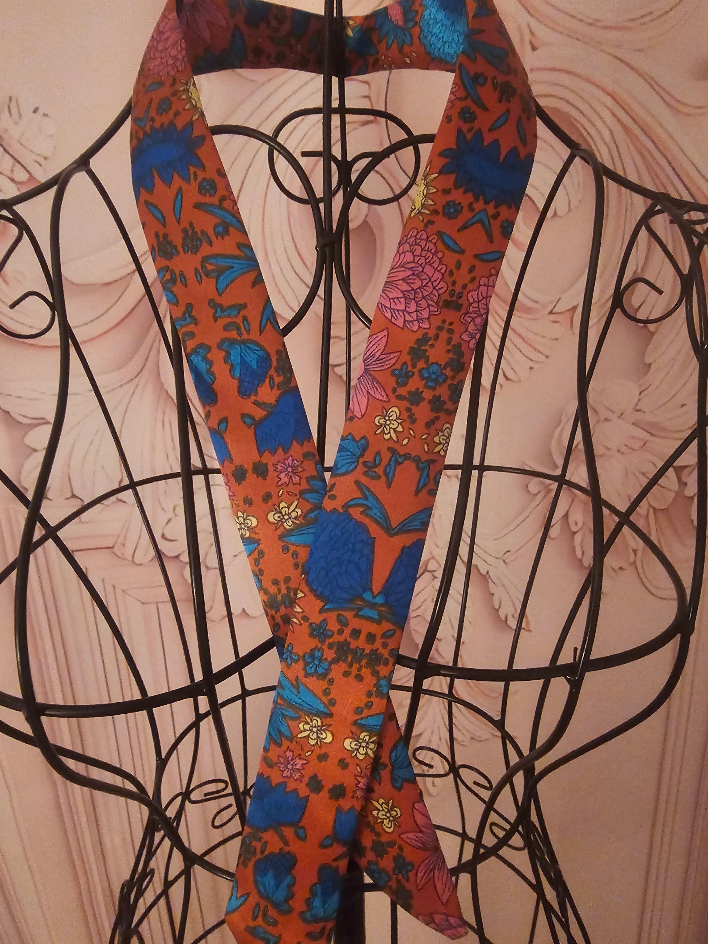 Ladies x 3 Silk Neck Tie Scarfs