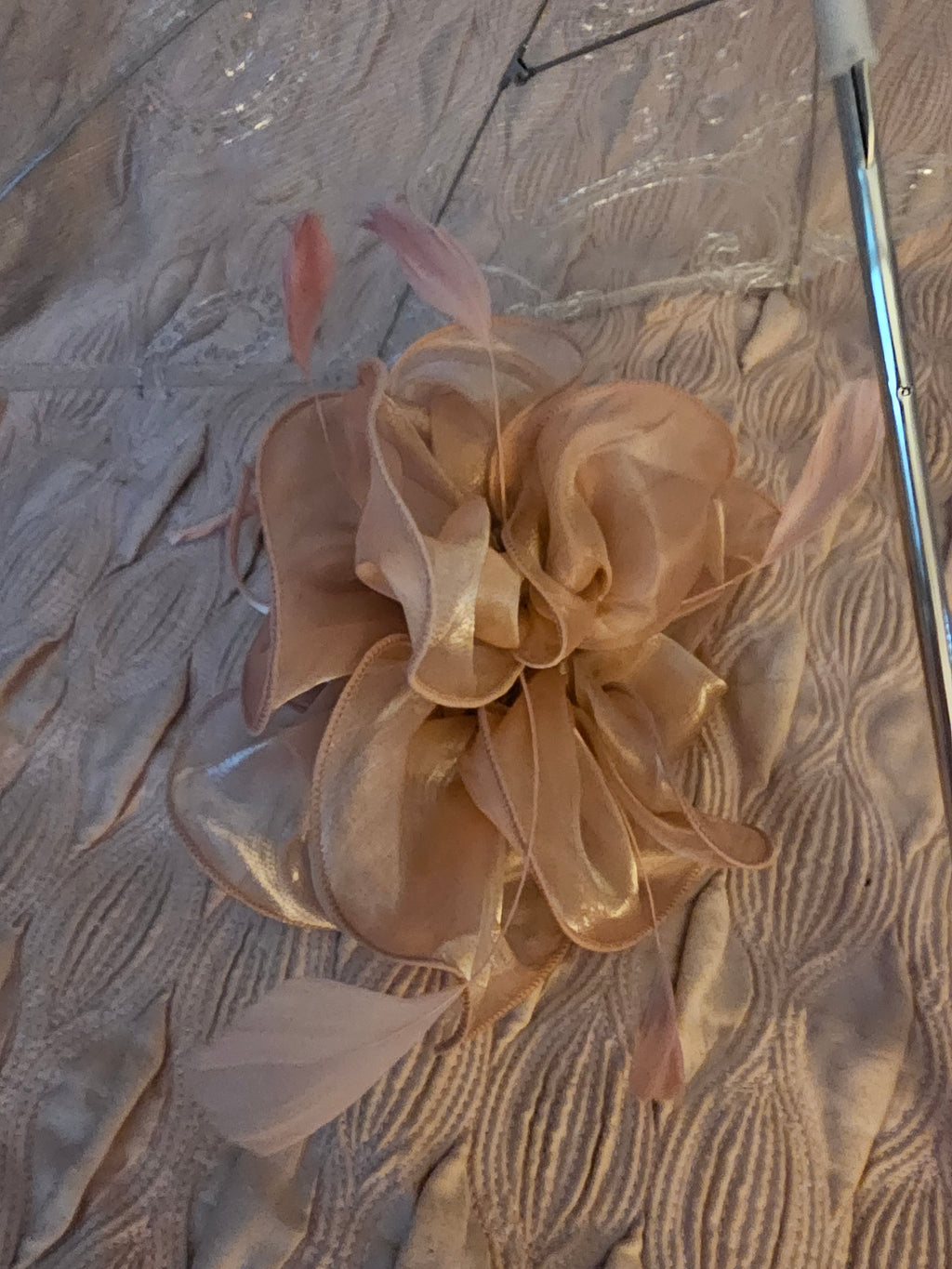 Ladies Dusky Pink fascinator