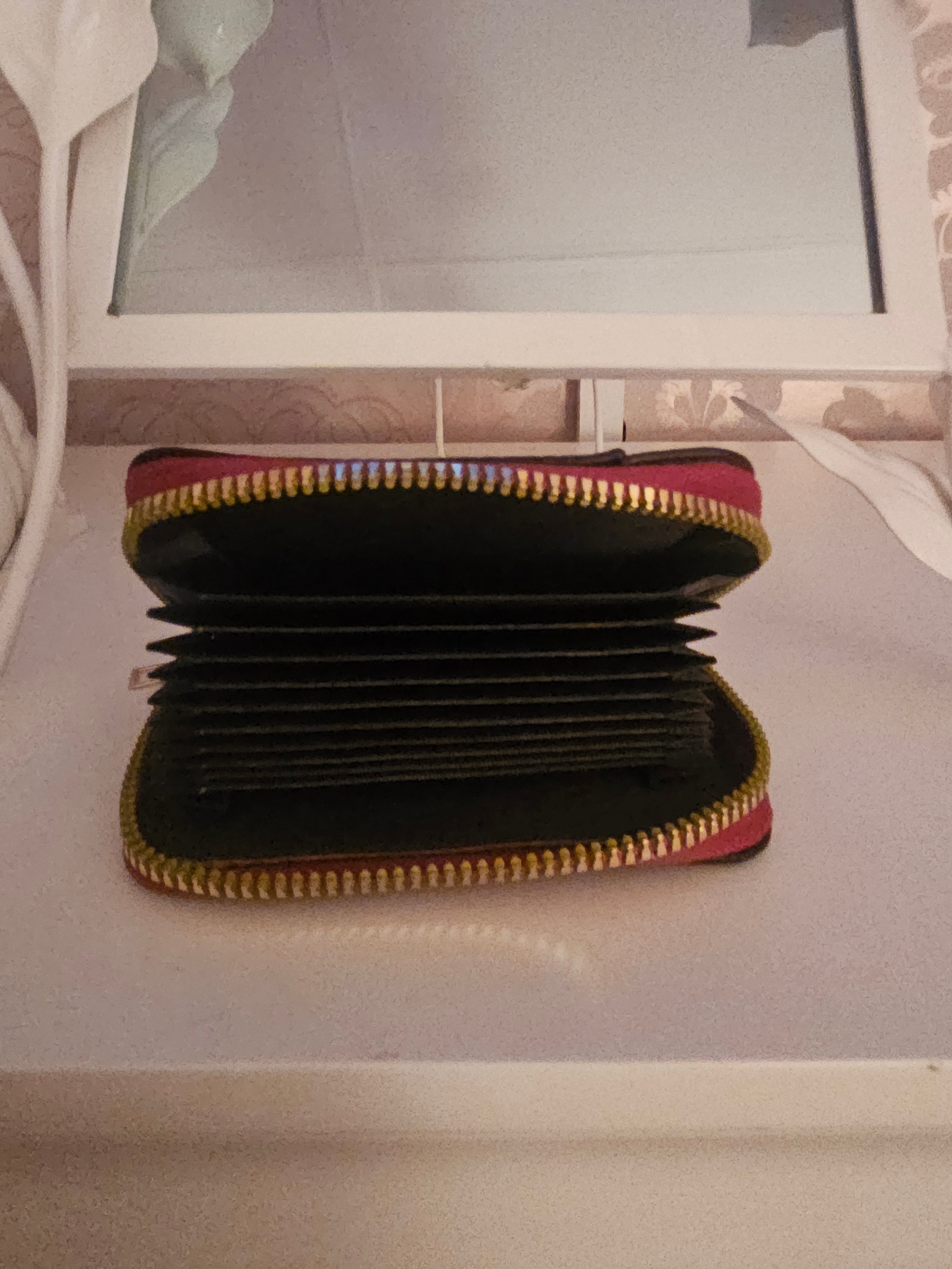 Ladies Brown with Red Detail Purse