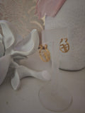 Ladies Gold & Diamonte Fendi Style Design Earrings