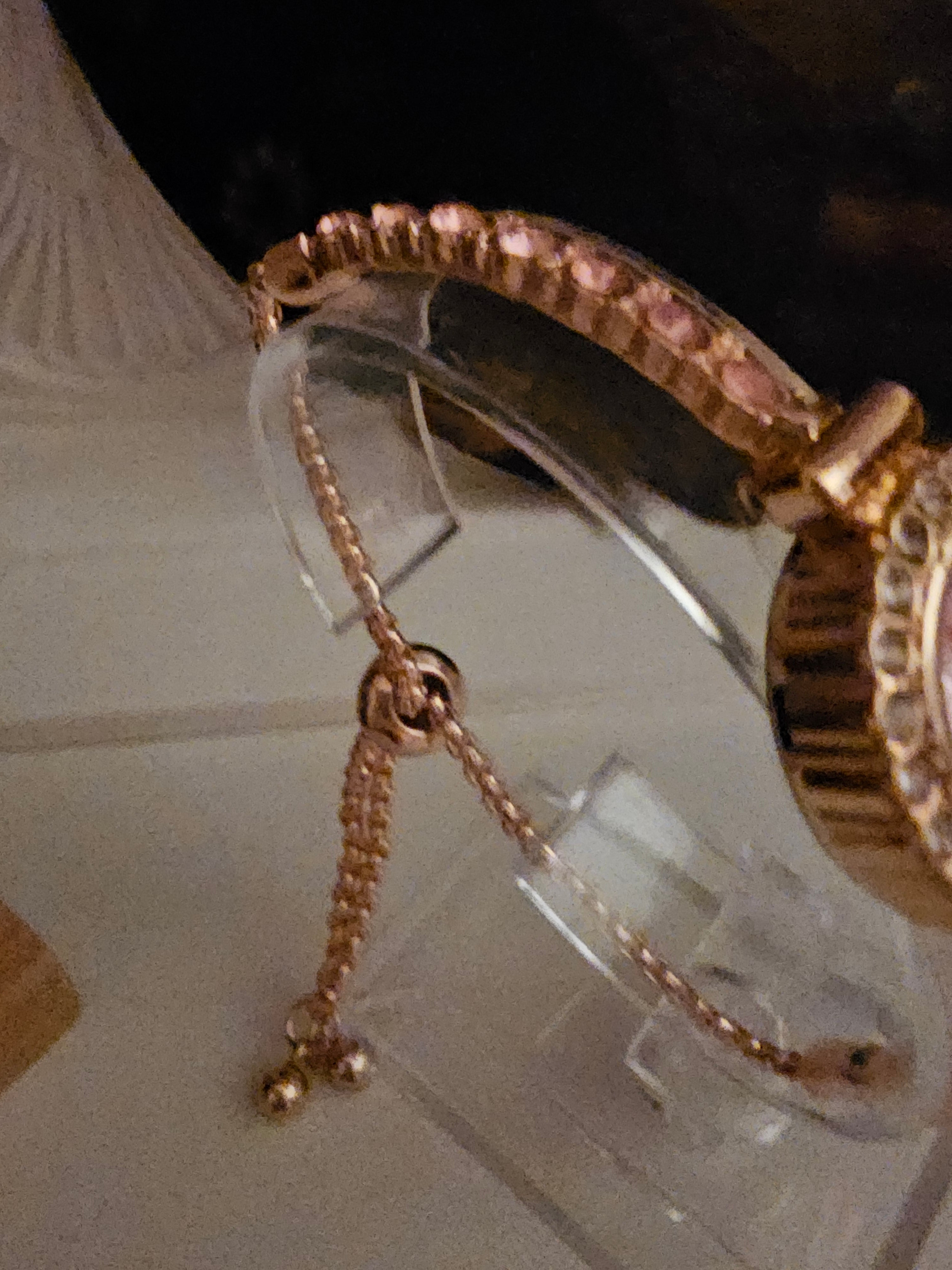 Ladies elegant Pink Diamonte Bracelet Style Watch